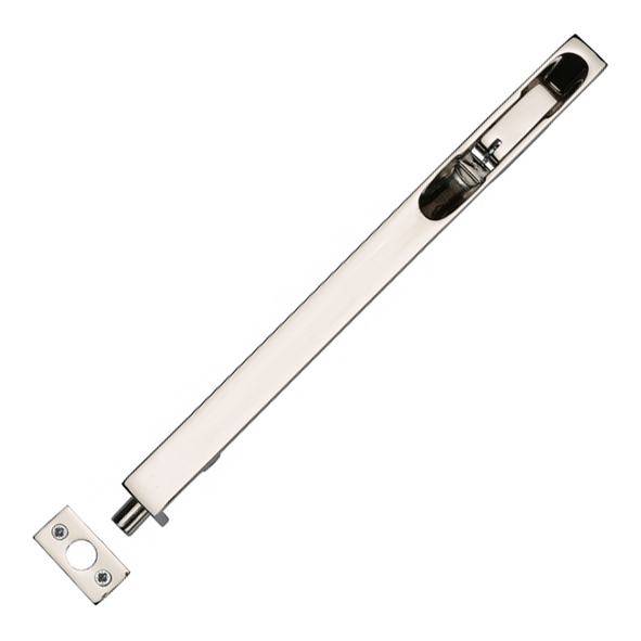 C1680 10-PNF • 250 x 20mm • Polished Nickel • Heritage Brass Lever Action Flush Bolt